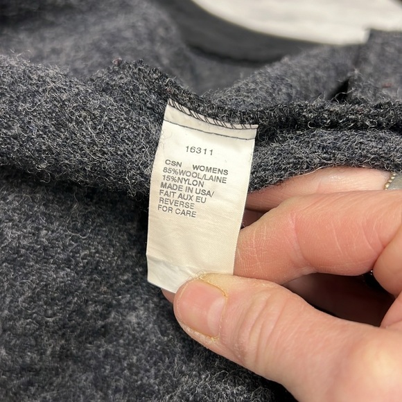 Woolrich Gray Wool Zip Front Jacket Size Small - Picture 12 of 13